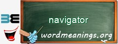 WordMeaning blackboard for navigator